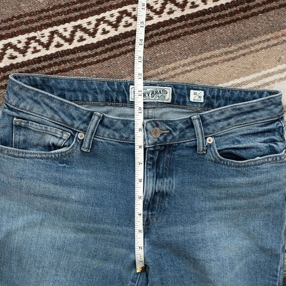 LUCKY BRAND LOLITA JEANS SZ 10/30 MEDIUM BLUE DENIM WASH MID RISE BOOTCUT - Picture 7 of 10